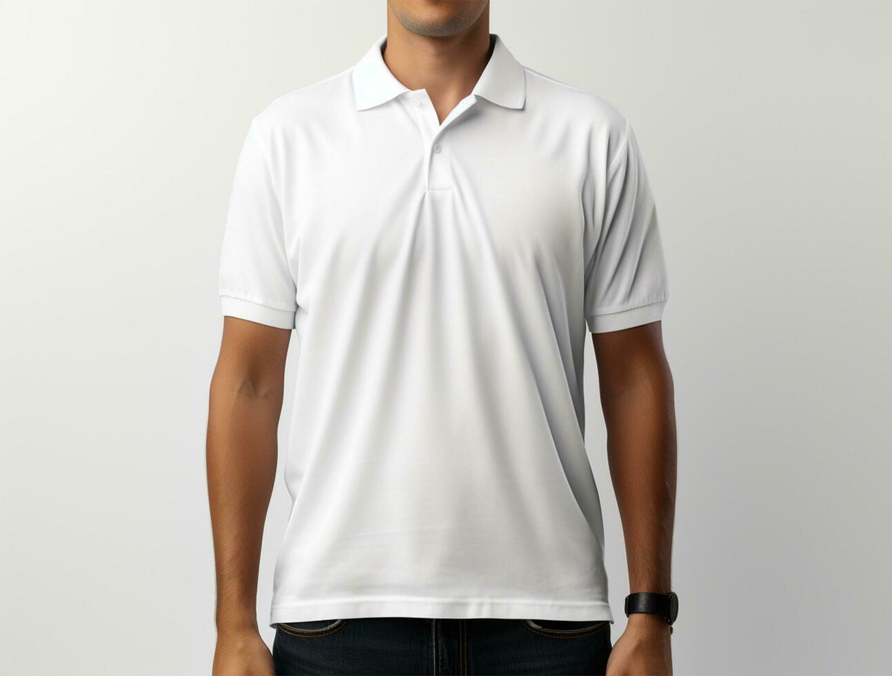 Professional blank polo tshirt ai generated photo