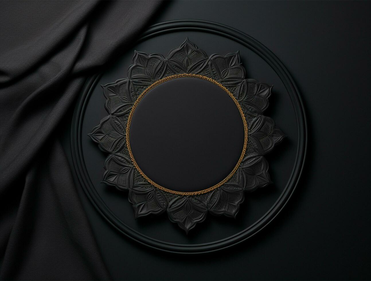 Luxury 3d podium background for product showcase ai generated photo