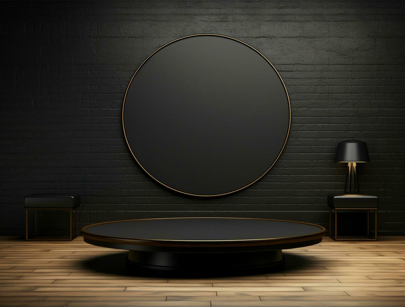 Luxury 3d podium background for product showcase ai generated photo