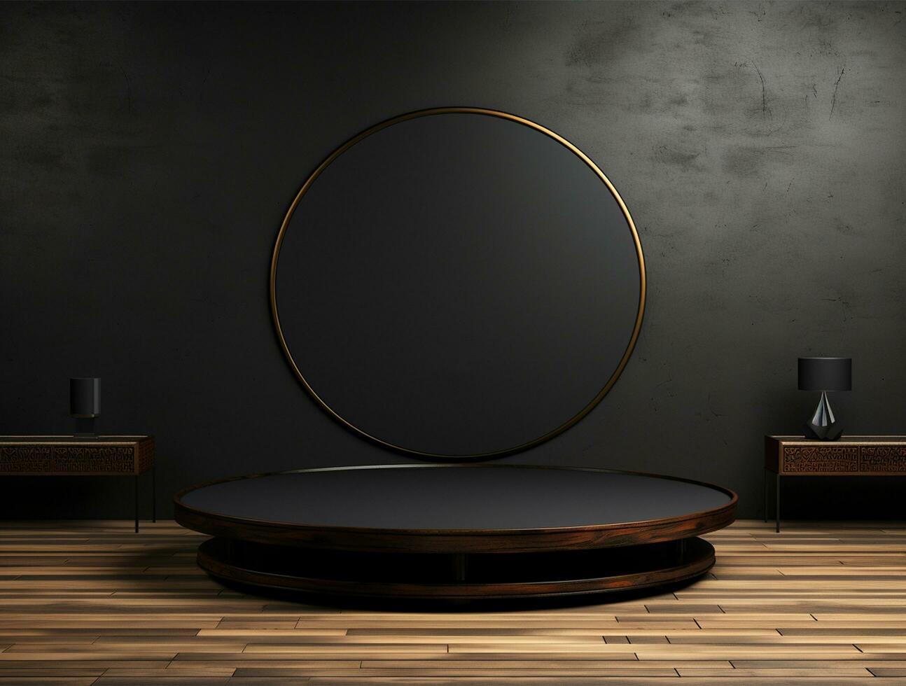 Luxury 3d podium background for product showcase ai generated photo