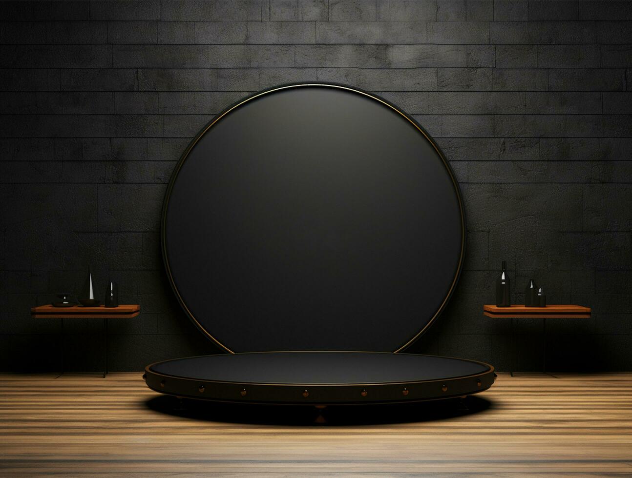 Luxury 3d podium background for product showcase ai generated photo