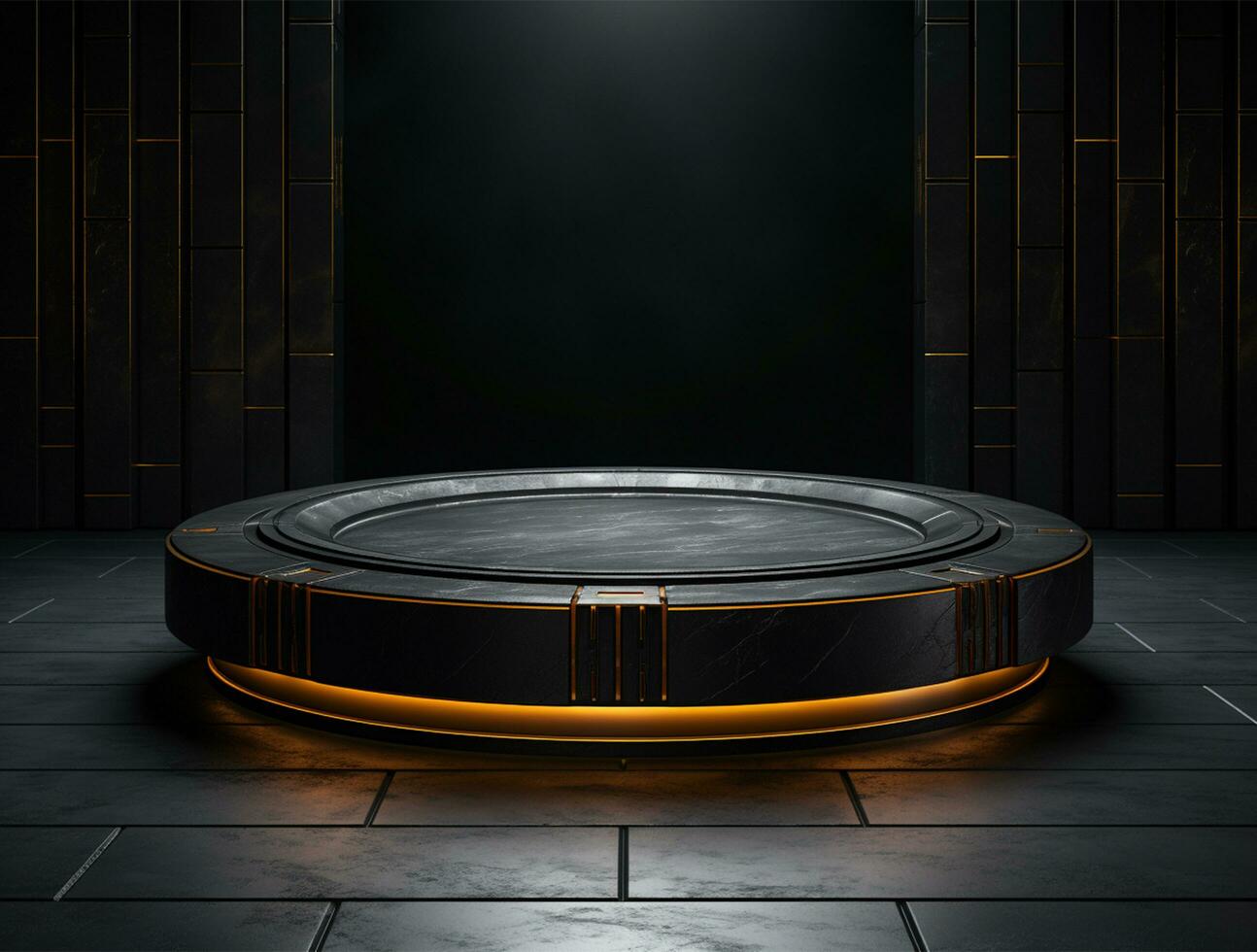 3d podium background for product showcase ai generated photo