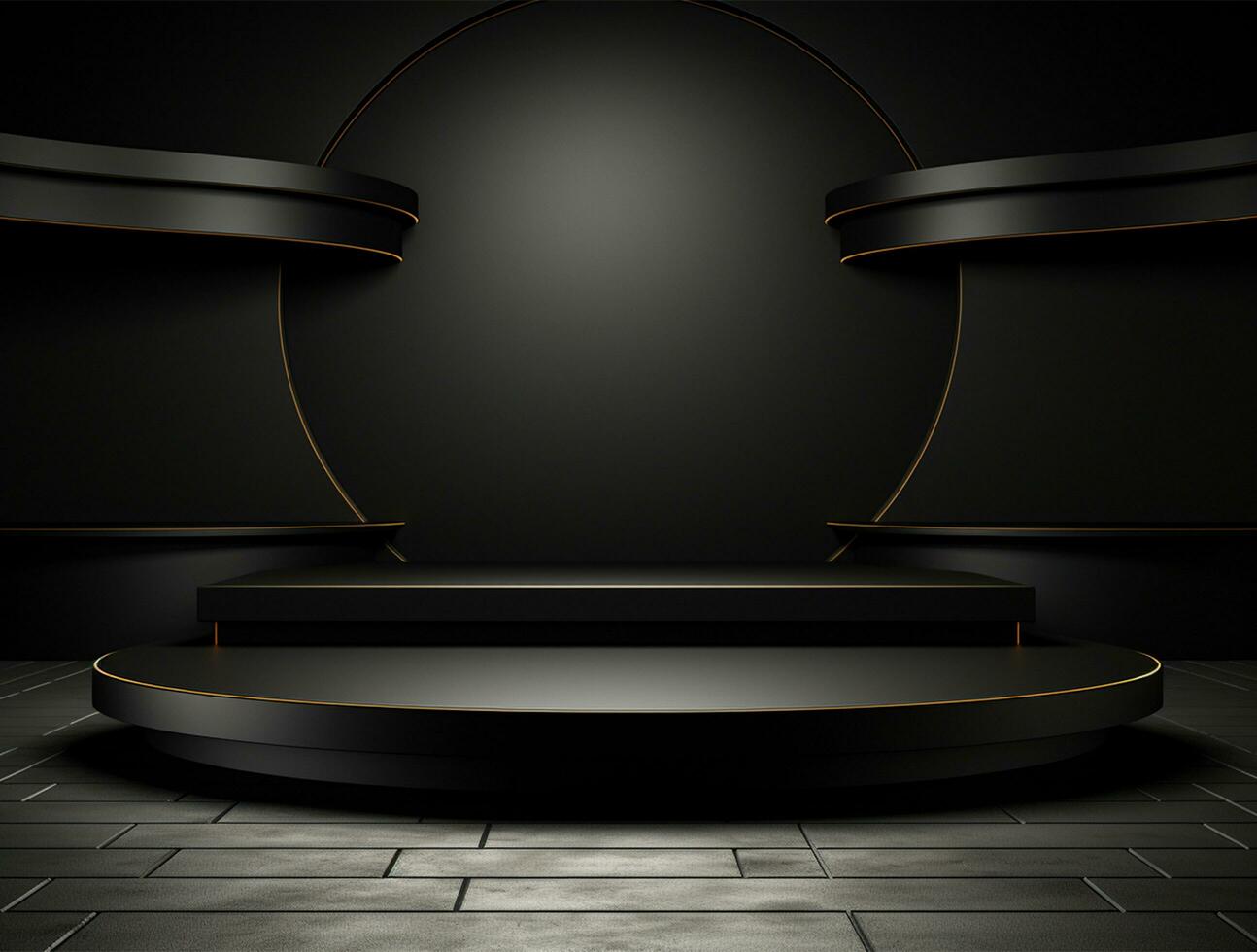 3d podium background for product showcase ai generated photo