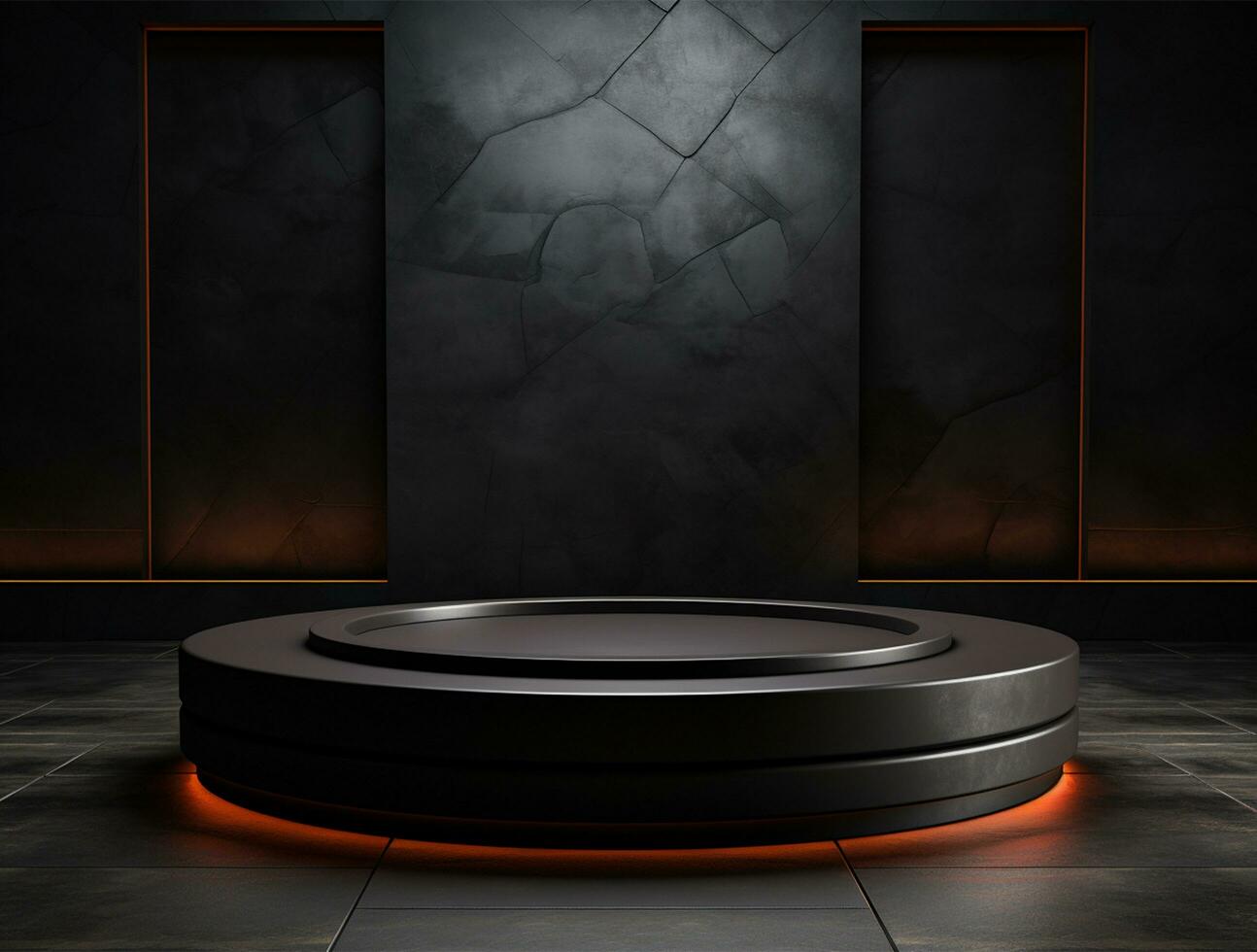3d podium background for product showcase ai generated photo