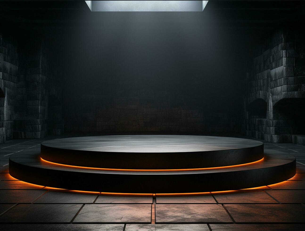 3d podium background for product showcase ai generated photo
