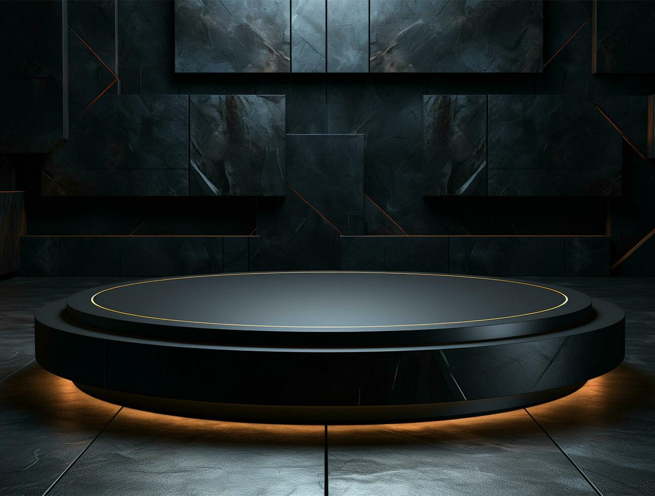 3d podium background for product showcase ai generated photo