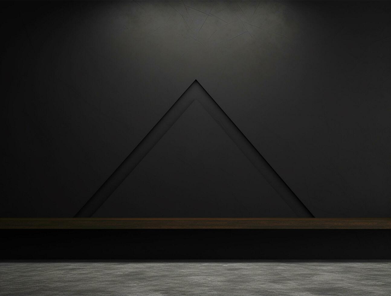 Empty modern interior wall background front view Ai generated photo