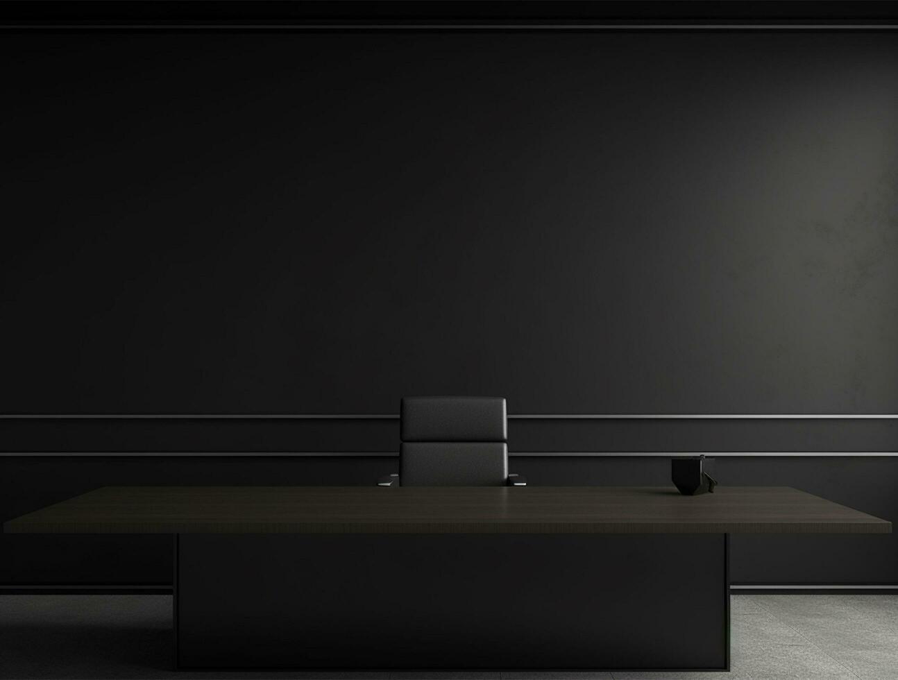 Dark wall background for realistic logo mockup Ai generated photo