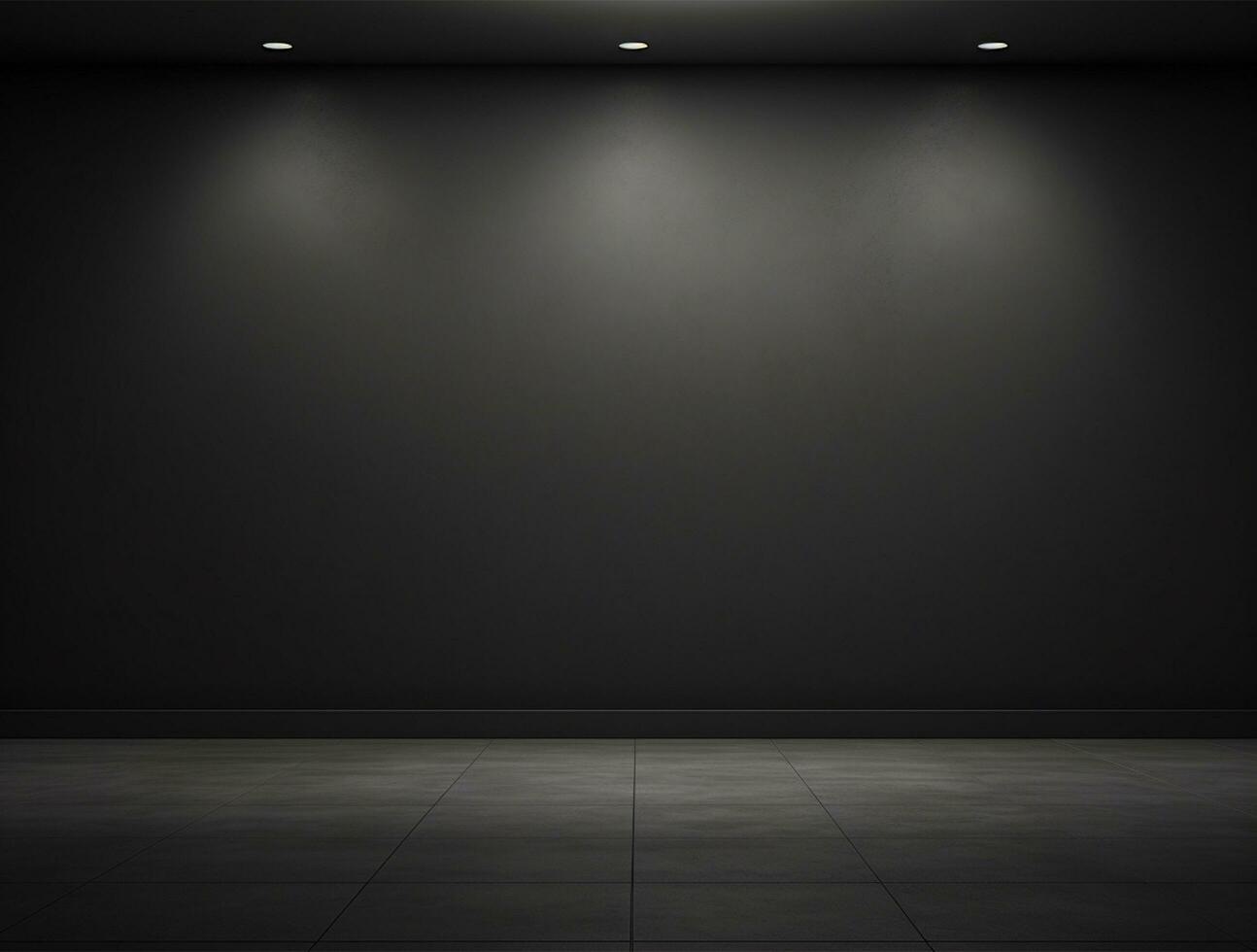 Empty modern interior wall background front view Ai generated photo