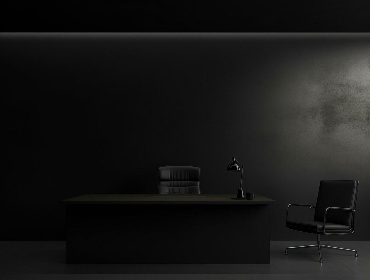Empty modern interior wall background front view Ai generated photo