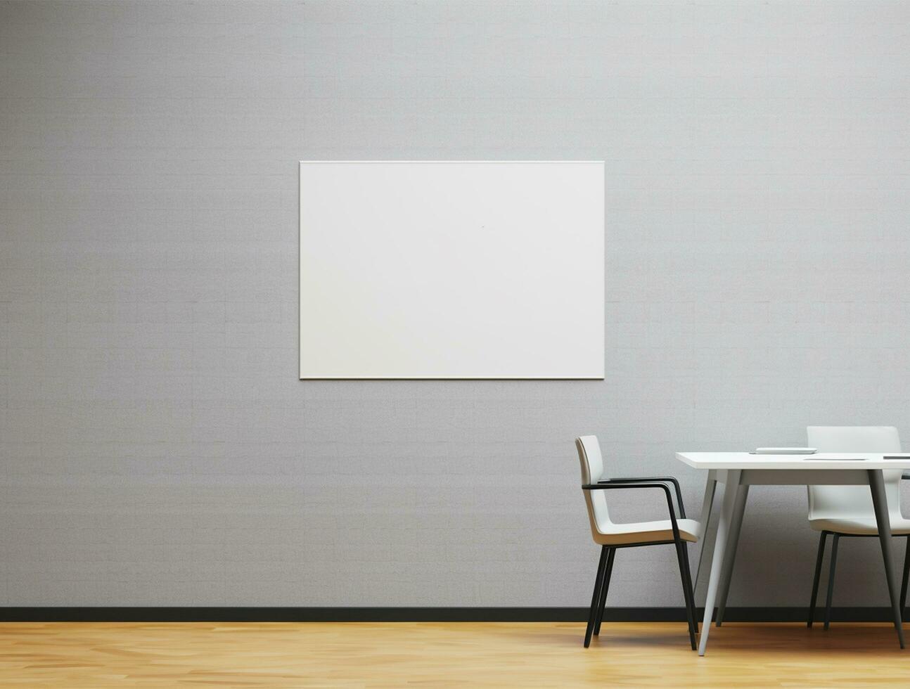 Empty modern interior wall background front view Ai generated photo