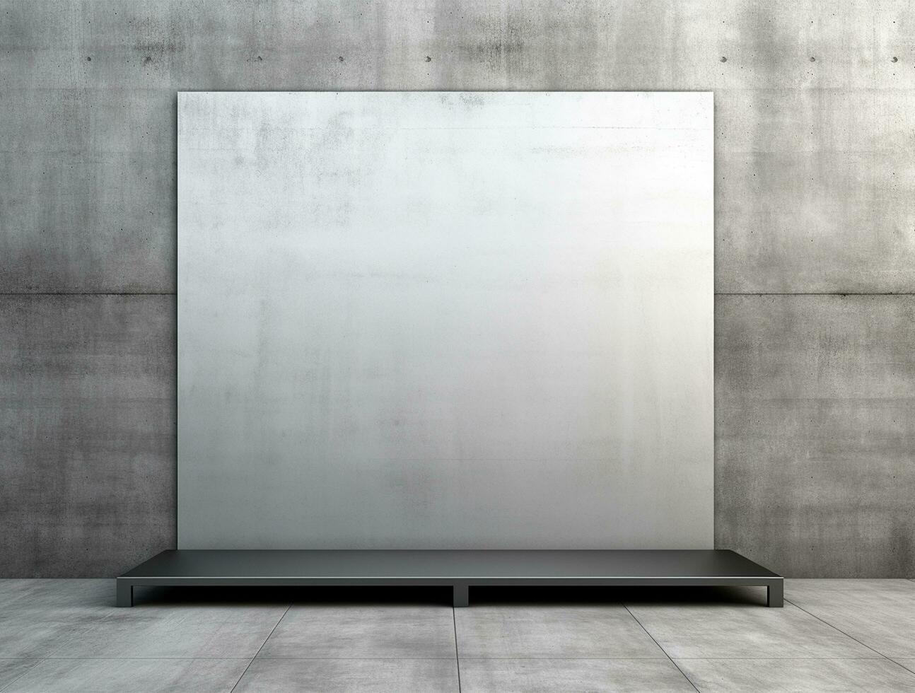 Empty modern interior wall background front view Ai generated photo