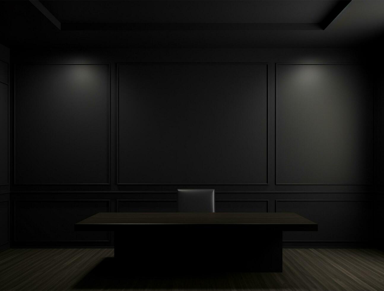 Empty modern interior wall background front view Ai generated photo