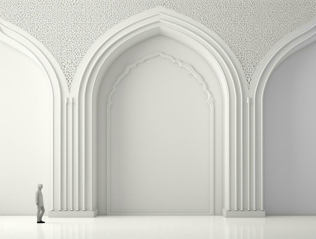 Eid mubarak traditional islamic festival religious background ai generated photo