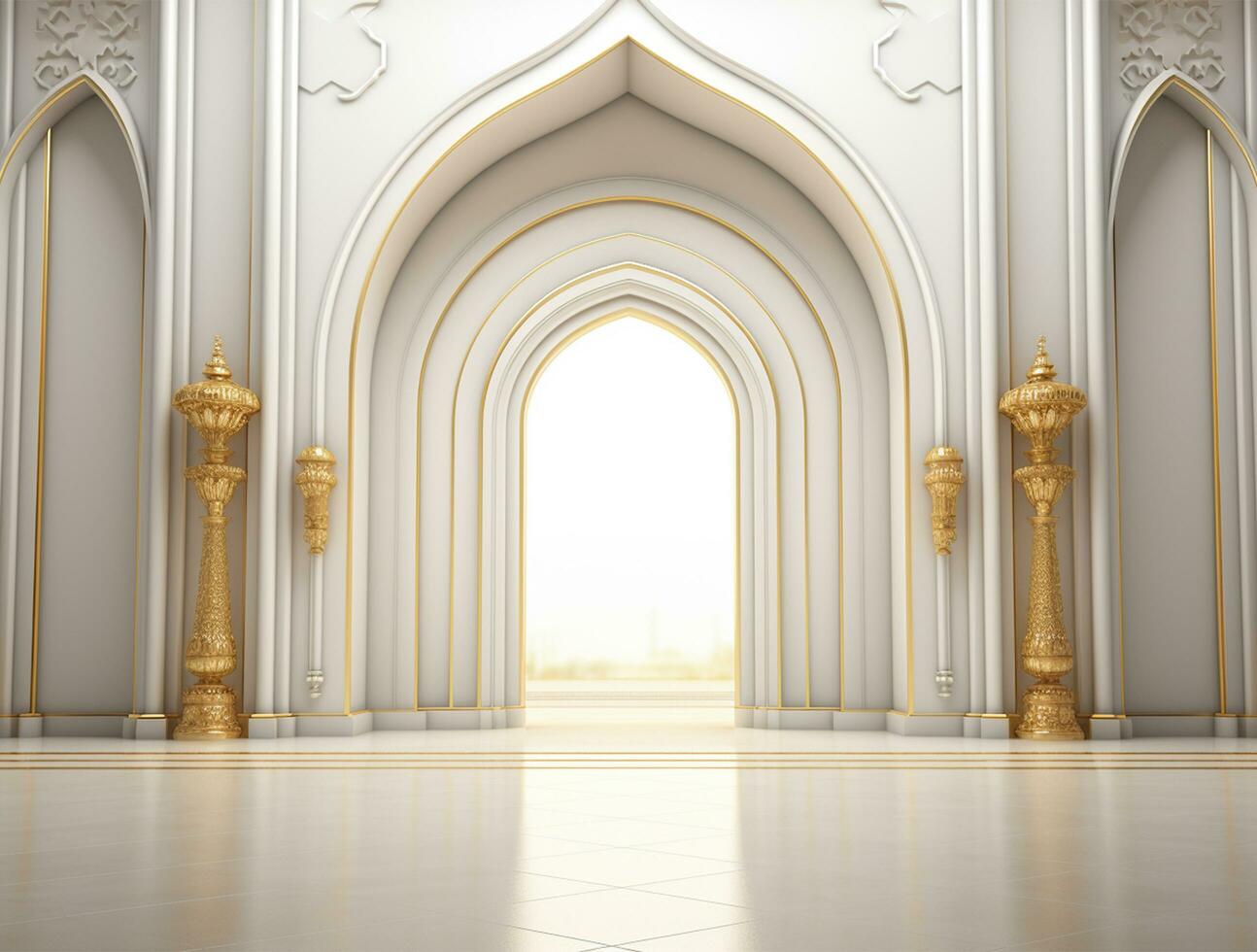 Eid mubarak traditional islamic festival religious background ai generated photo