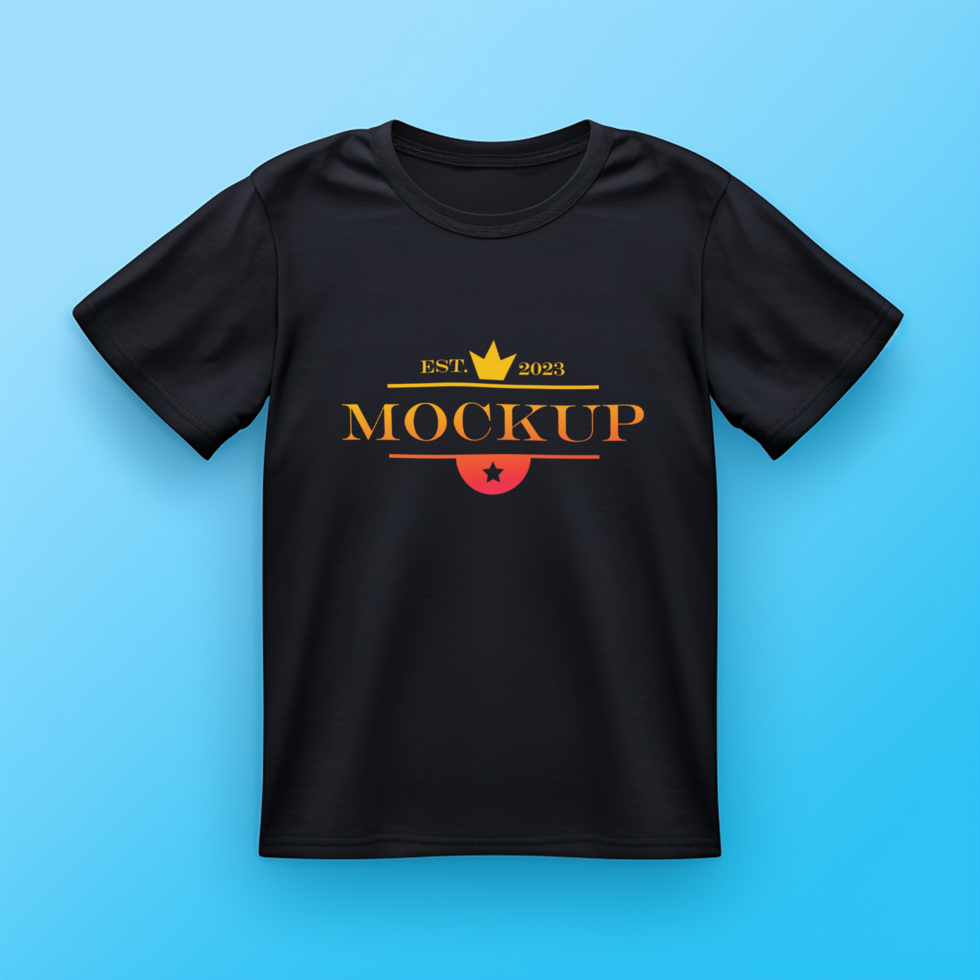 Black t-shirts mockup design ai generated psd