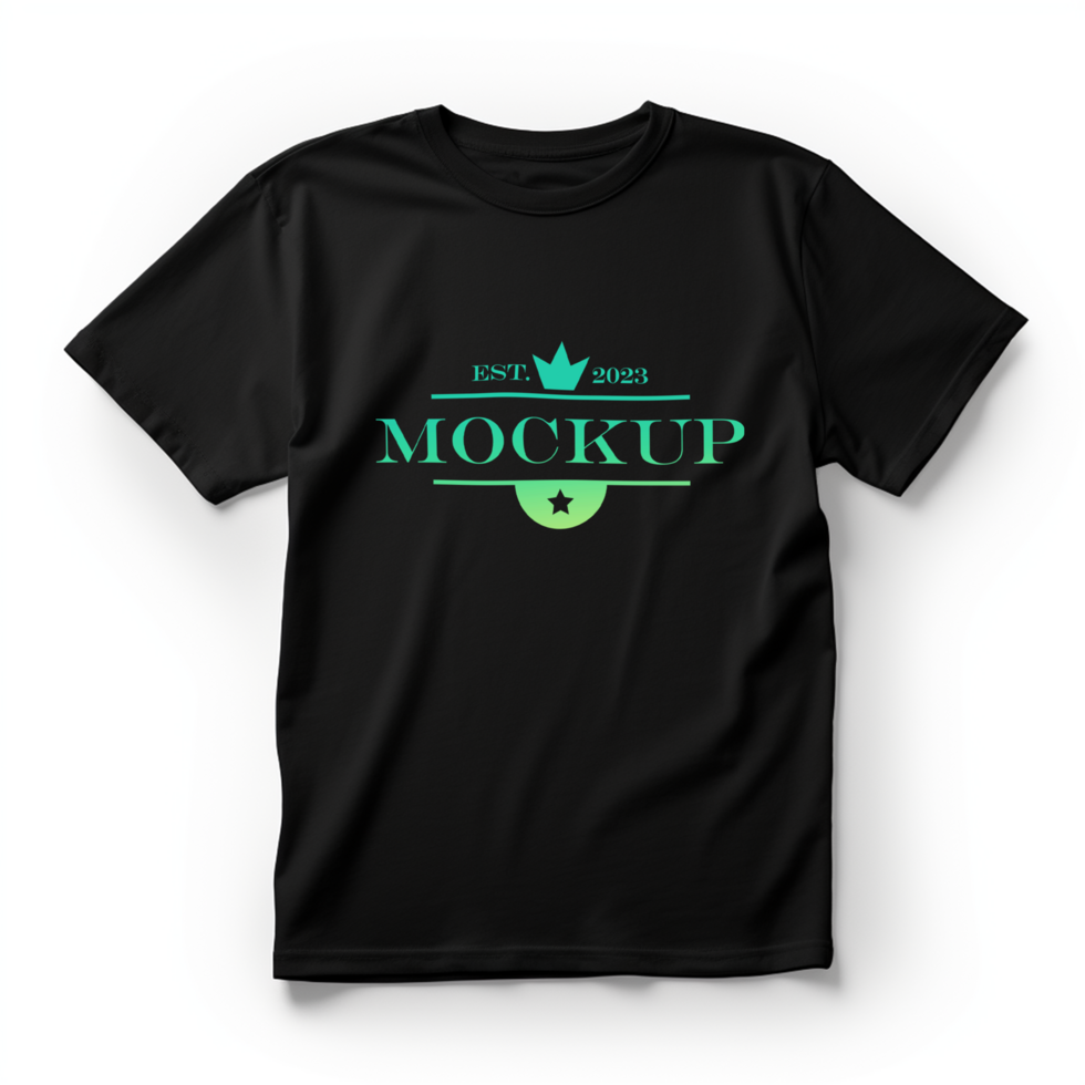 Black t-shirts mockup design ai generated psd