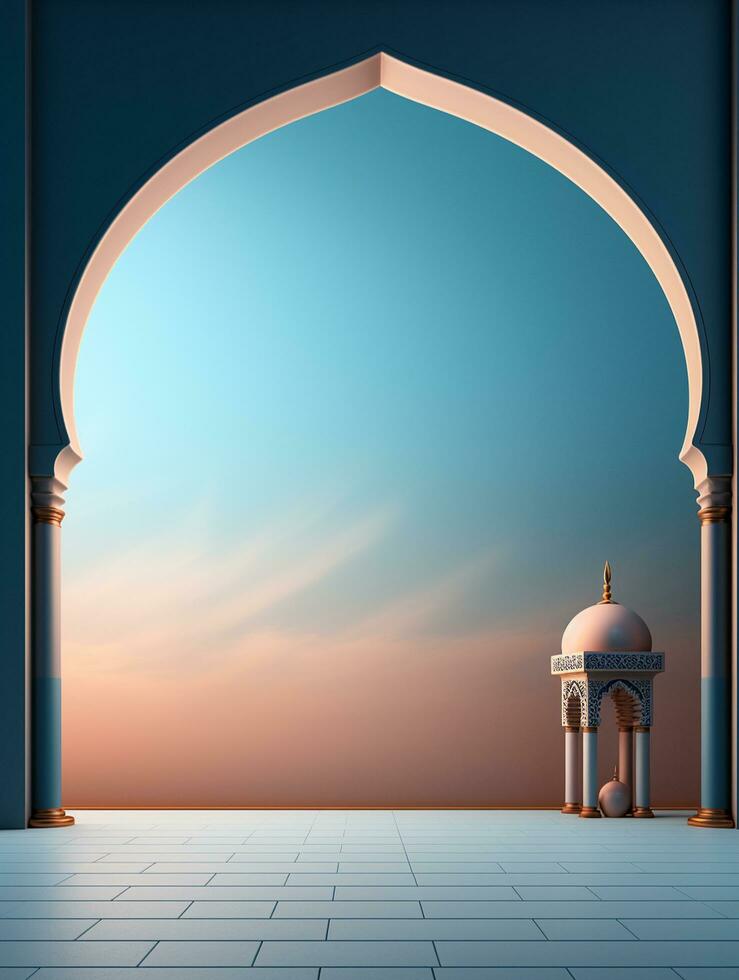 Ramadan kareem traditional islamic festival religious social media post design ai generated photo