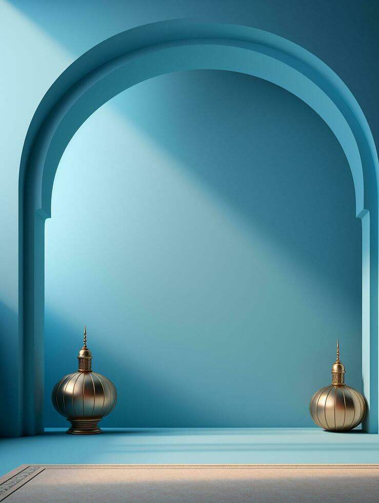 Ramadan kareem traditional islamic festival religious social media post design Ai generated photo