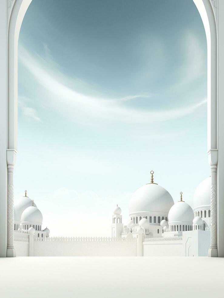 Ramadan kareem traditional islamic festival religious social media post design Ai generated photo