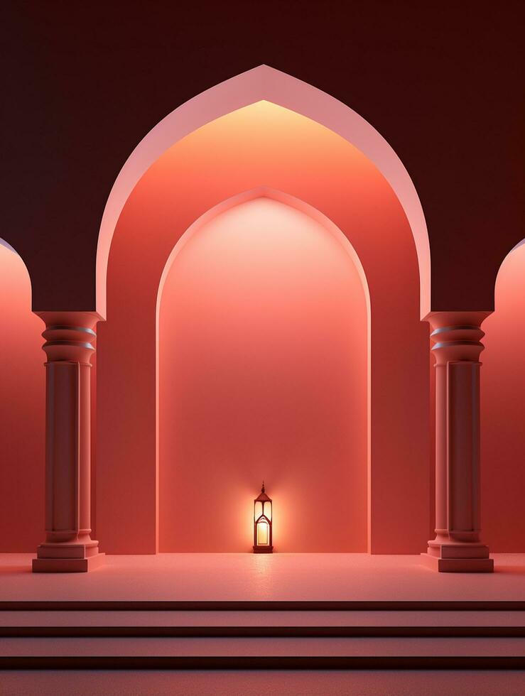 Ramadan kareem traditional islamic festival religious social media post design Ai generated photo