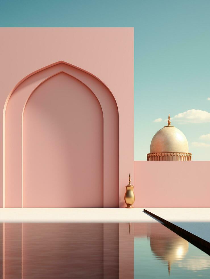 Ramadan kareem traditional islamic festival religious social media post design ai generated photo