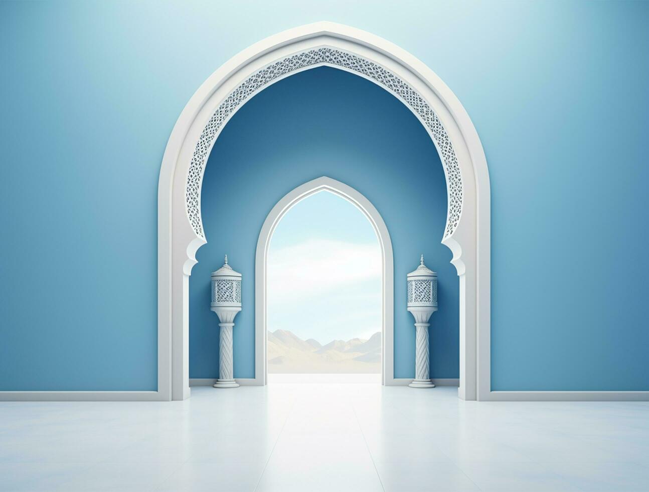 Ramadan kareem traditional islamic festival religious social media post design ai generated photo