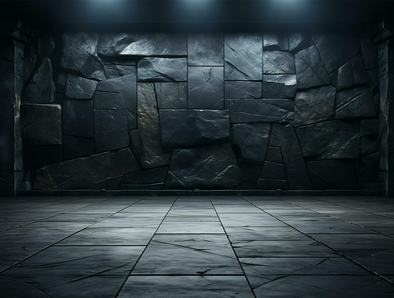 Empty modern texture wall background front view Ai generated photo