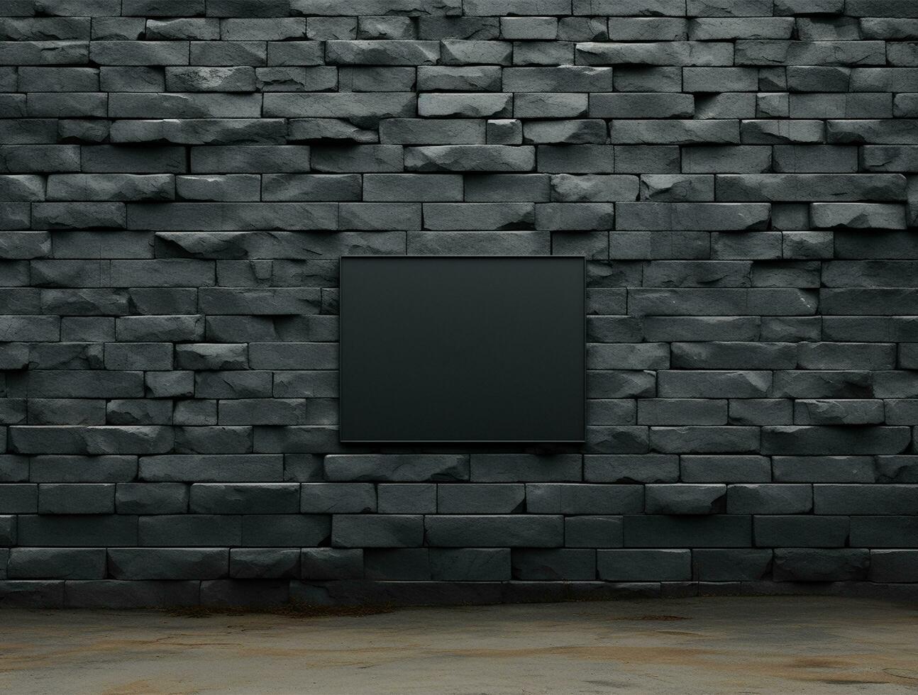Empty modern texture wall background front view Ai generated photo