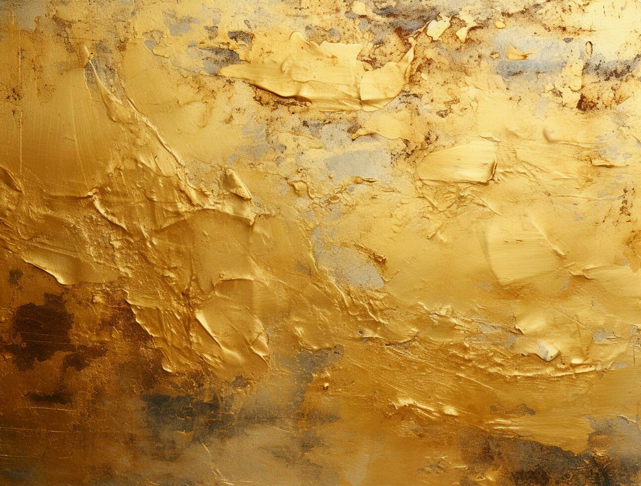 Golden texture wall background front view Ai generated photo