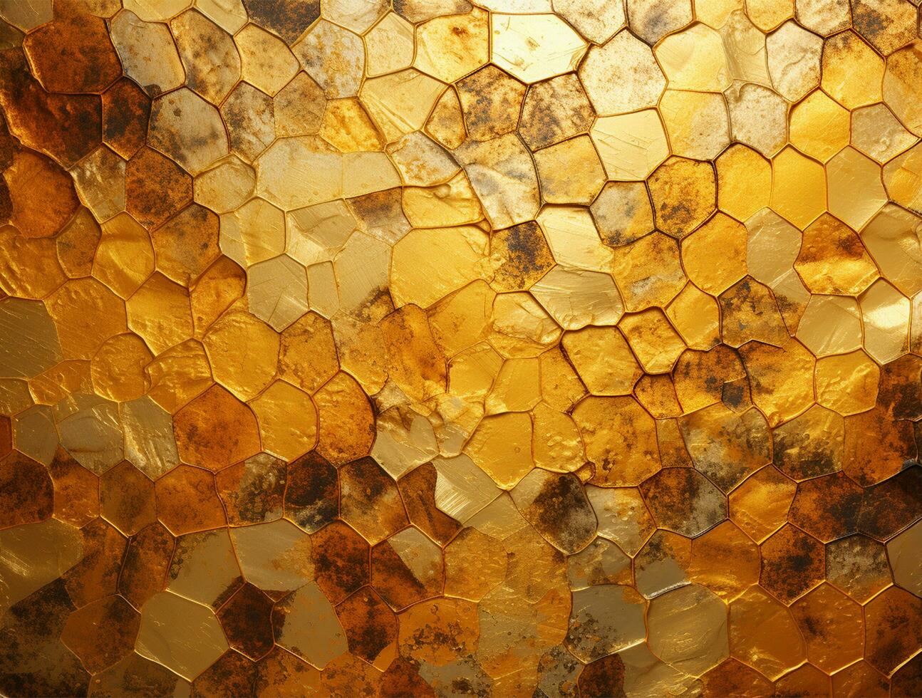 Golden texture wall background front view Ai generated photo
