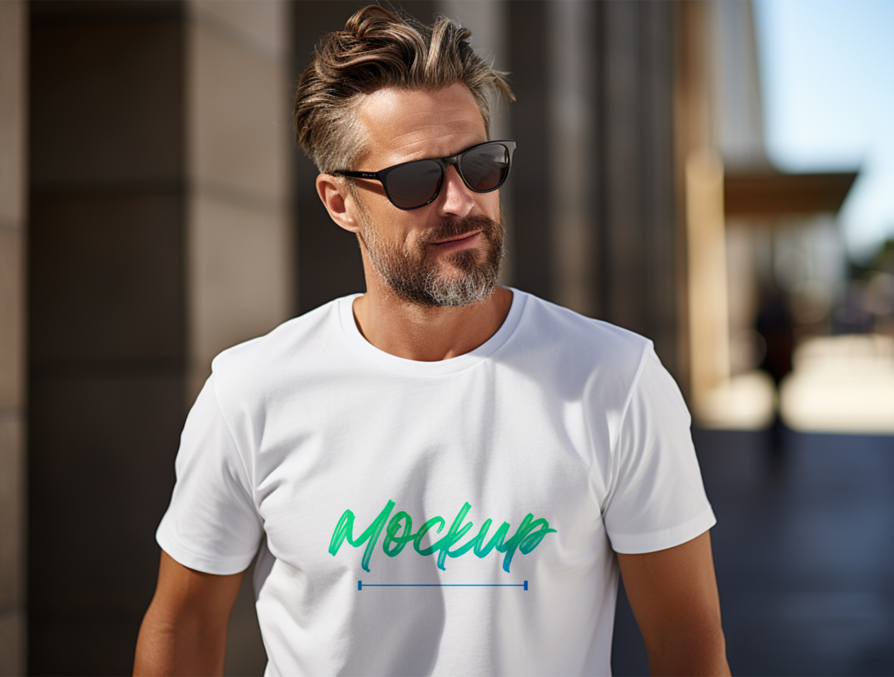 Editable tshirt mockup PSD template ai generated