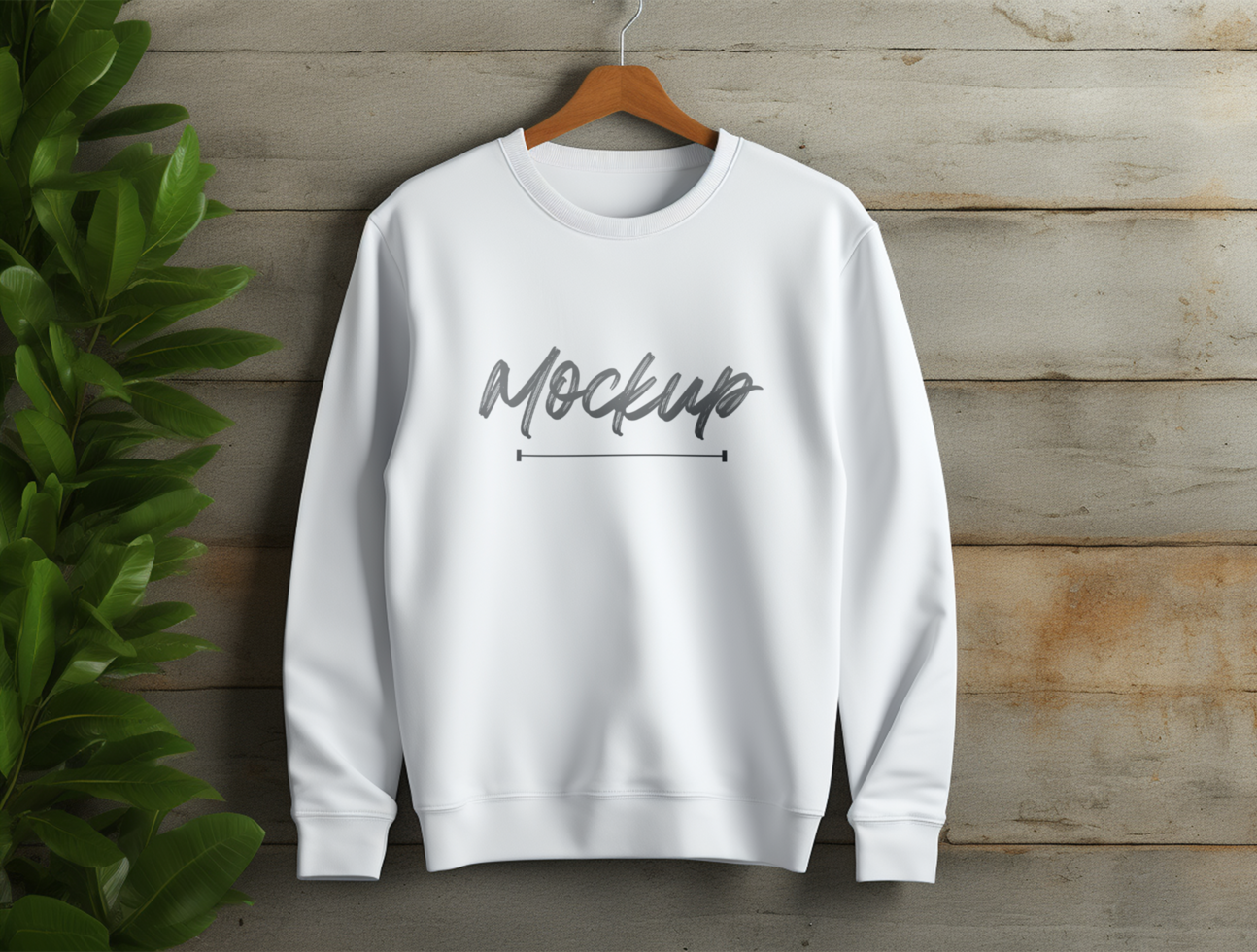 Editable Sweatshirt mockup design PSD template ai generated