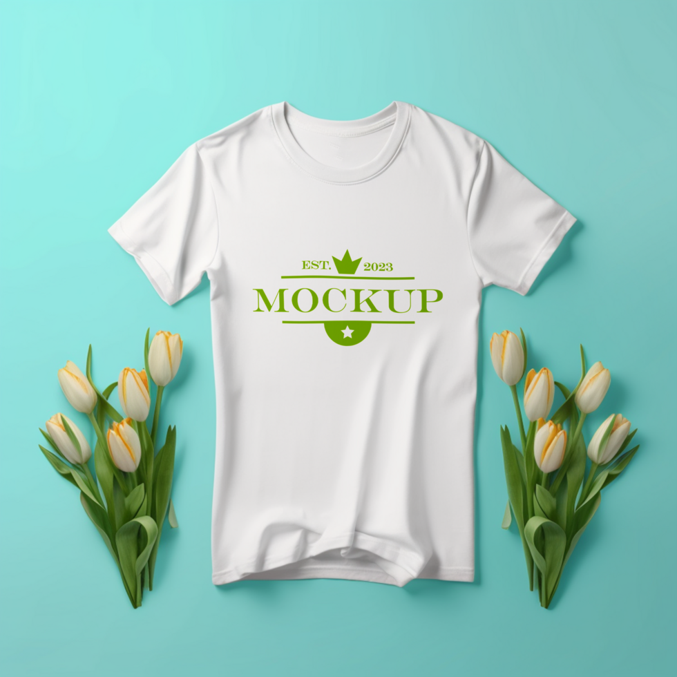 Editable tshirt mockup PSD template Ai generated