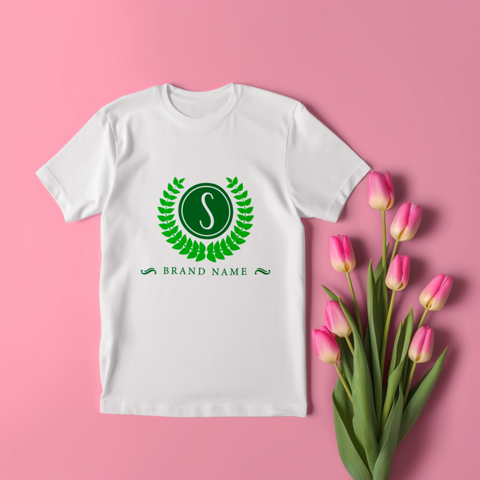 Editable tshirt mockup PSD template Ai generated