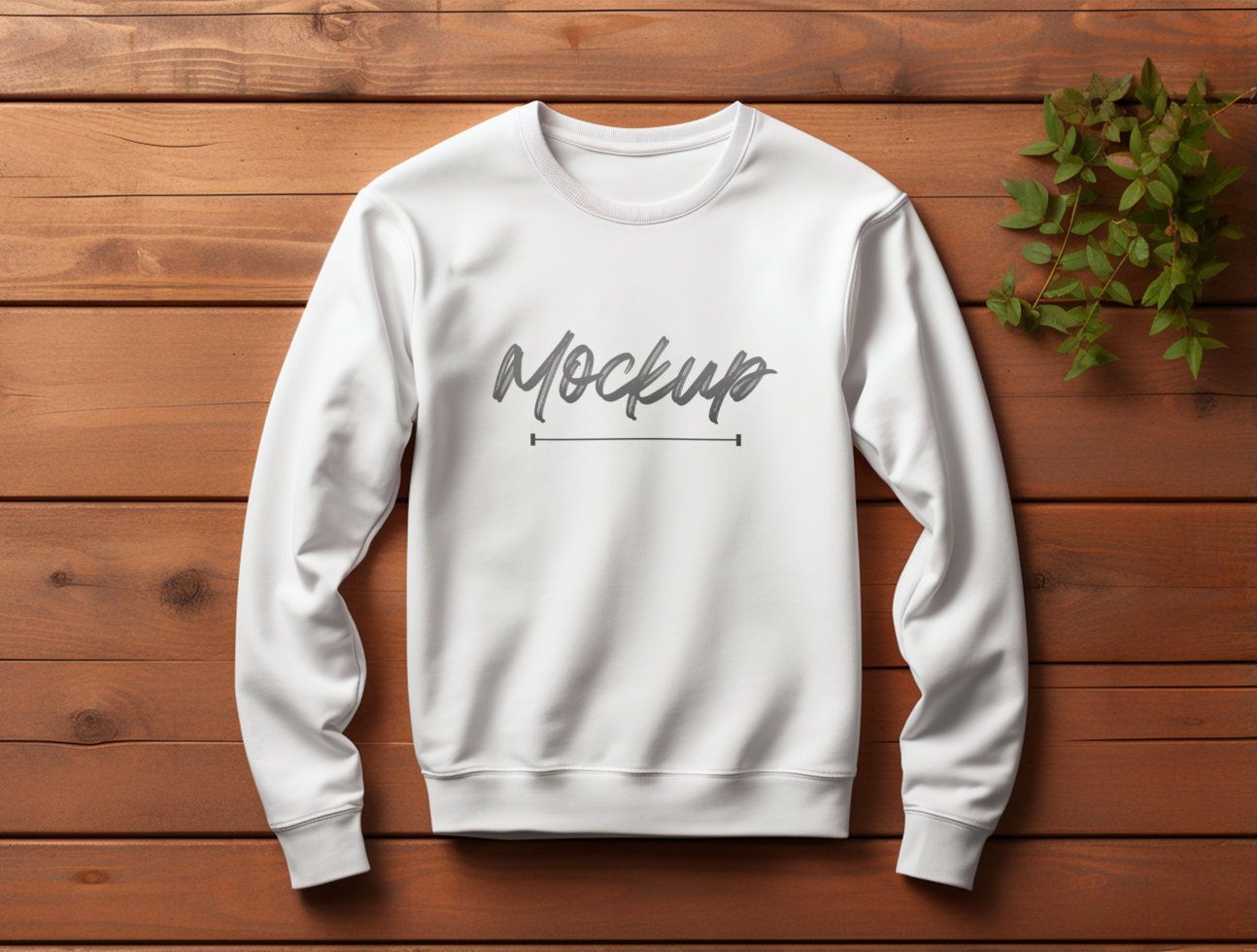 Editable Sweatshirt mockup design PSD template ai generated