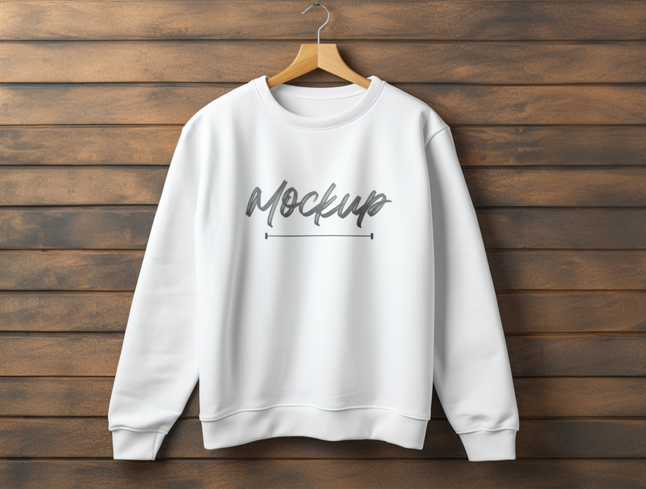 Editable Sweatshirt mockup design PSD template ai generated