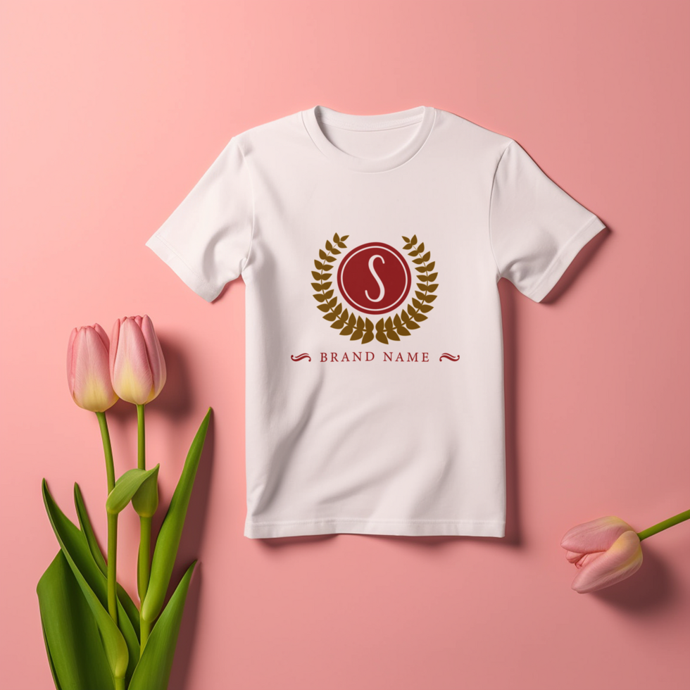 Editable tshirt mockup PSD template Ai generated