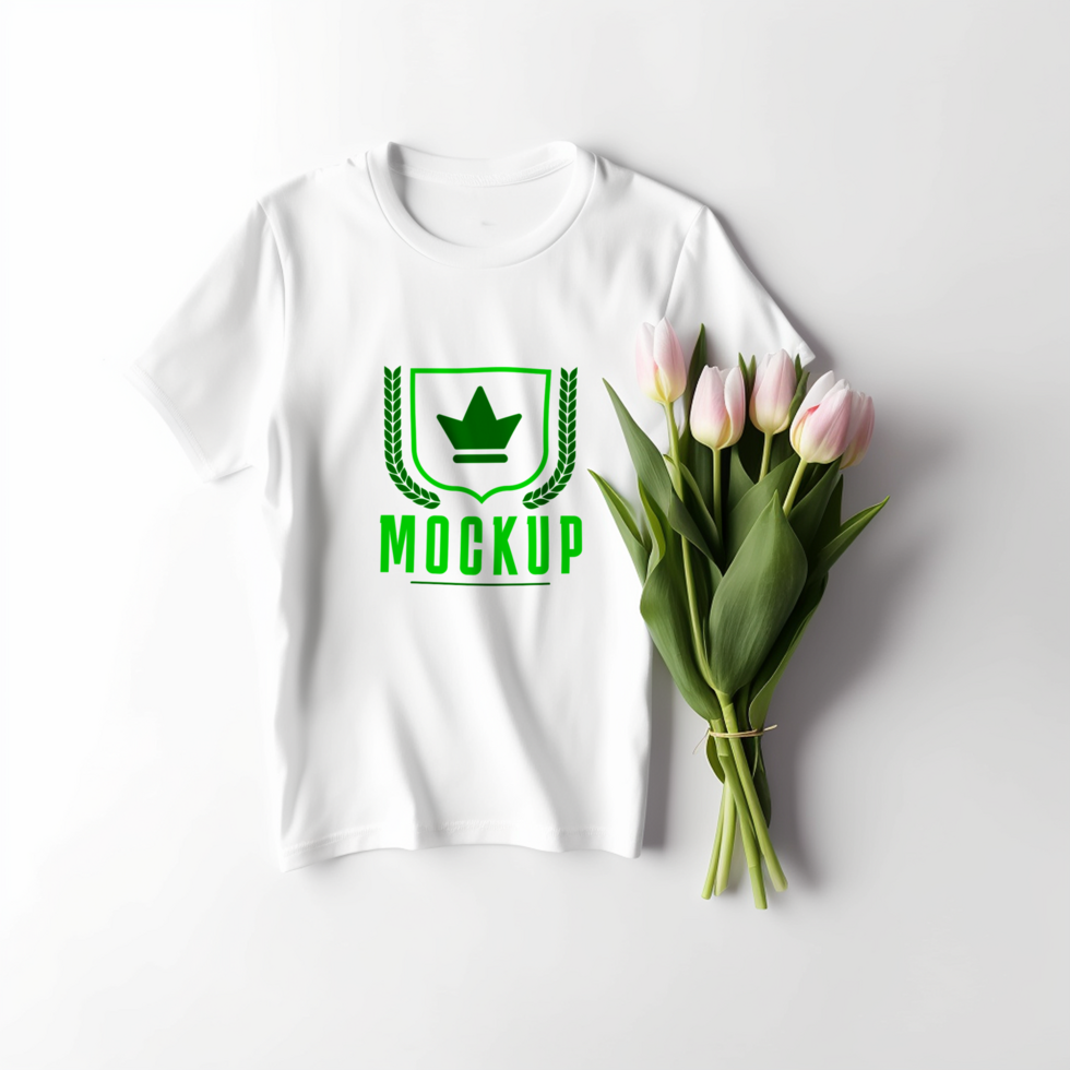Editable tshirt mockup PSD template Ai generated