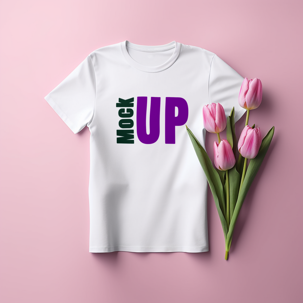 Editable tshirt mockup PSD template Ai generated