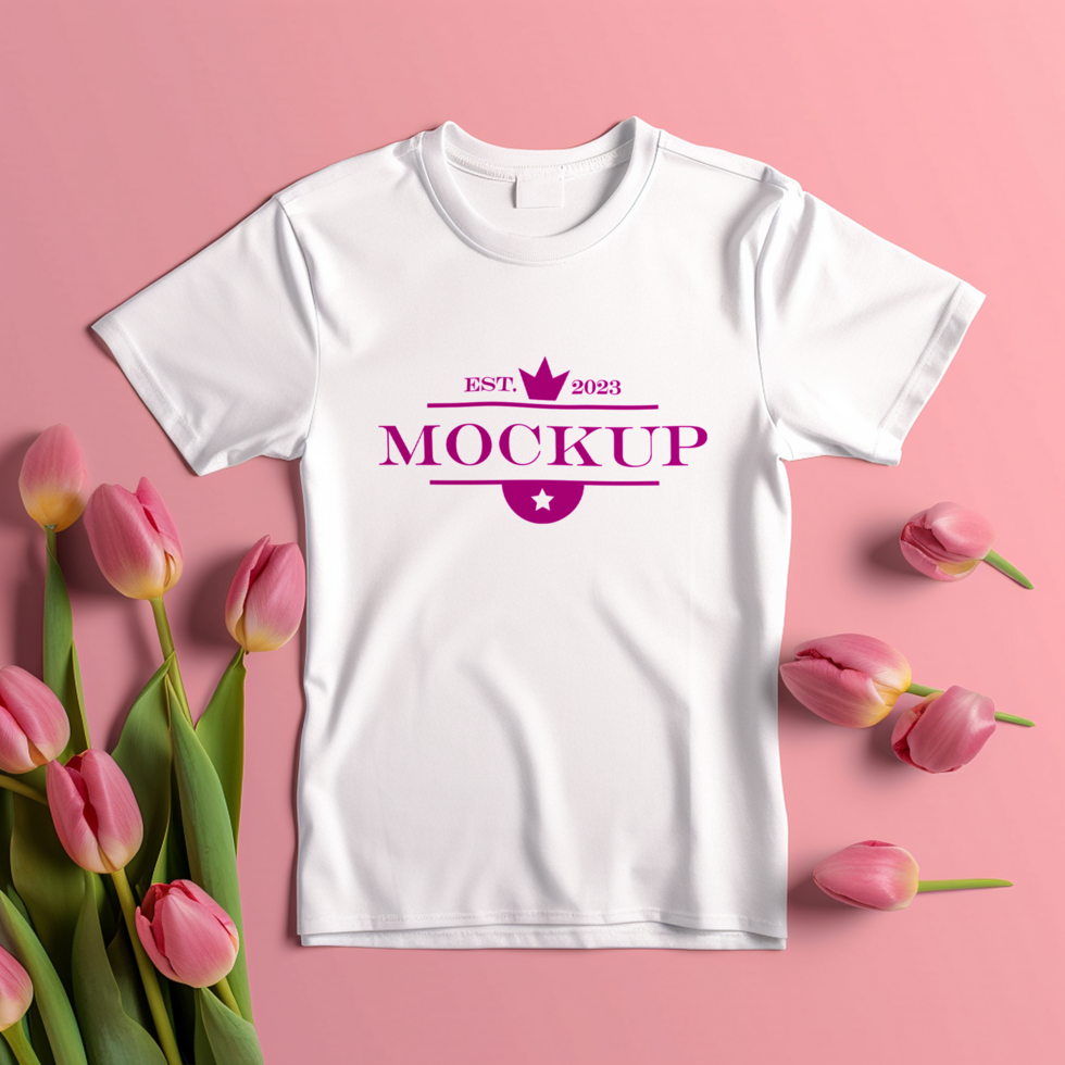 Editable tshirt mockup PSD template ai generated