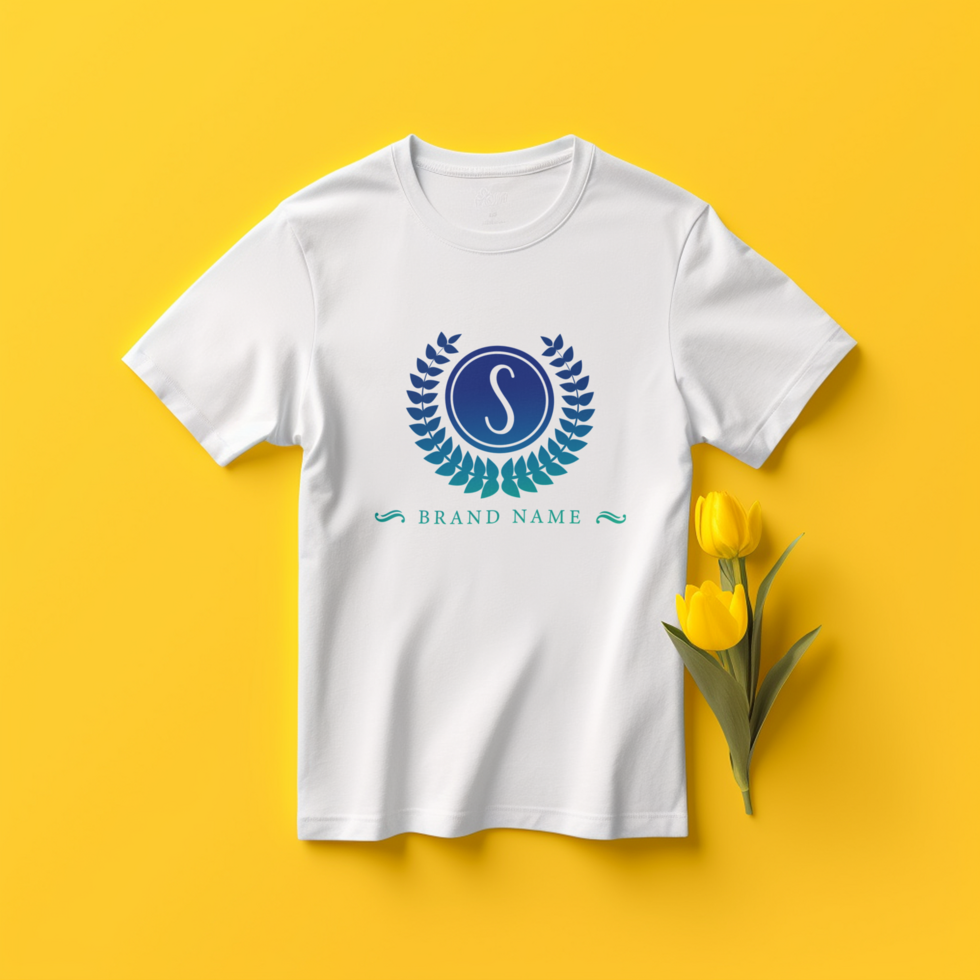 Editable tshirt mockup PSD template Ai generated