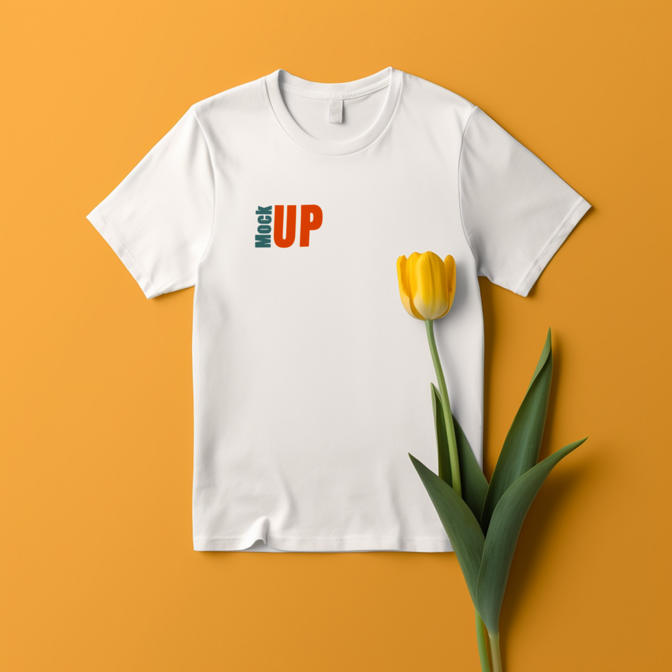 Editable tshirt mockup PSD template Ai generated