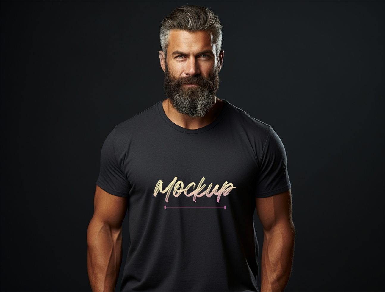 Editable tshirt mockup PSD template ai generated