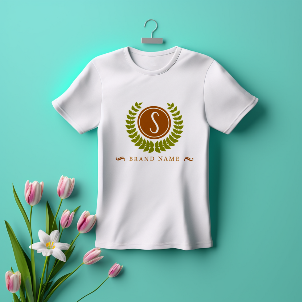 Editable tshirt mockup PSD template Ai generated