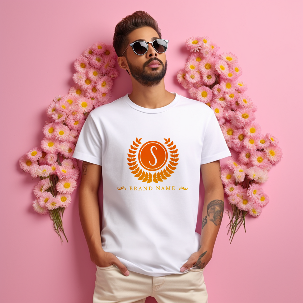 Editable tshirt mockup PSD template Ai generated
