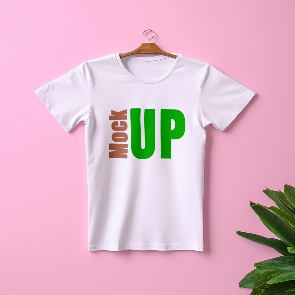 Editable tshirt mockup PSD template Ai generated