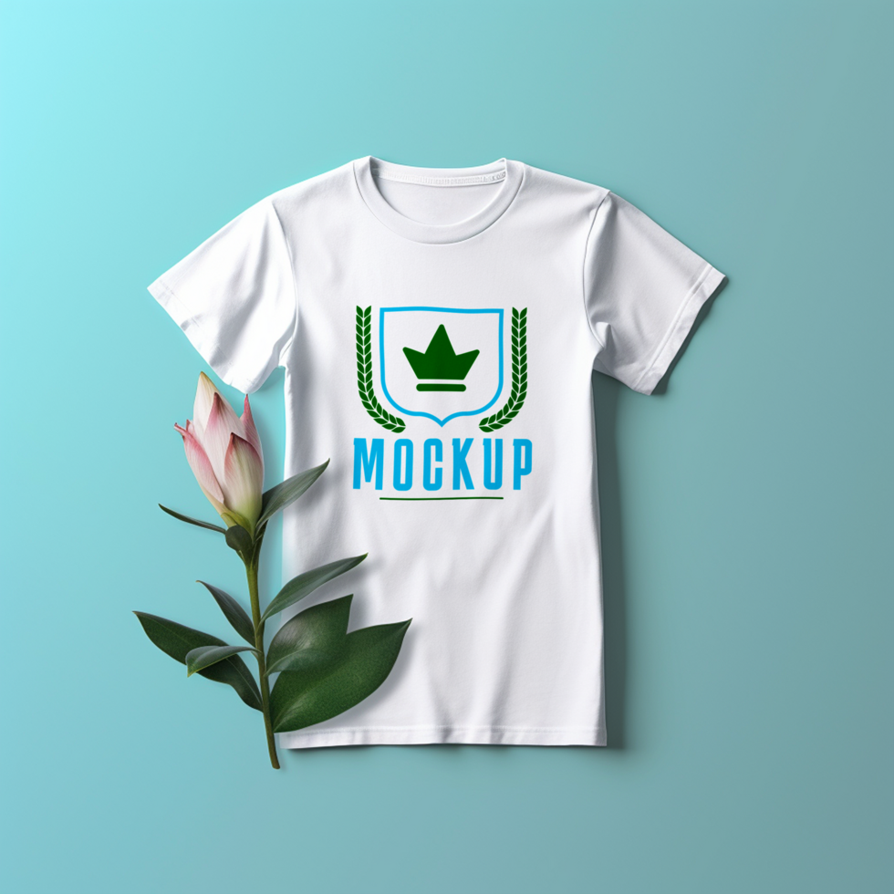 Editable tshirt mockup PSD template Ai generated