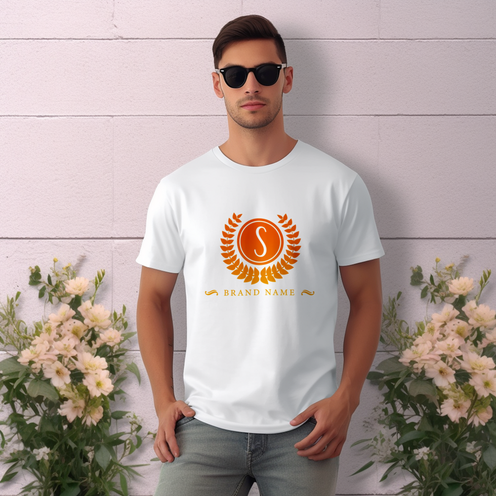 Editable tshirt mockup PSD template Ai generated