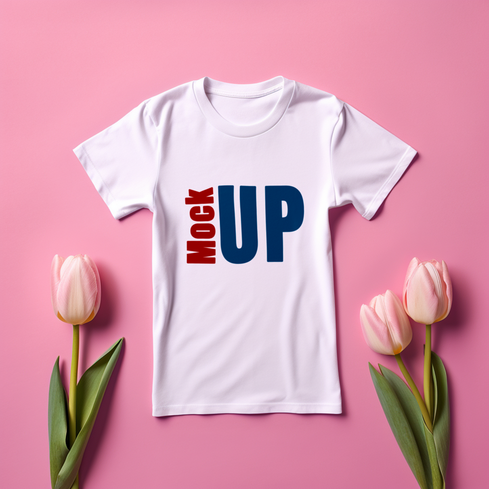 Editable tshirt mockup PSD template Ai generated